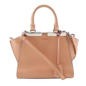 Fendi Mini Troisajour 2WAY Shoulder 8bh333 Calf Orange Ladies Handbag